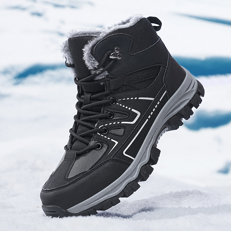 Outdoor Lighting Round - Autumn Winter Couple Outdoor Hiking Shoes