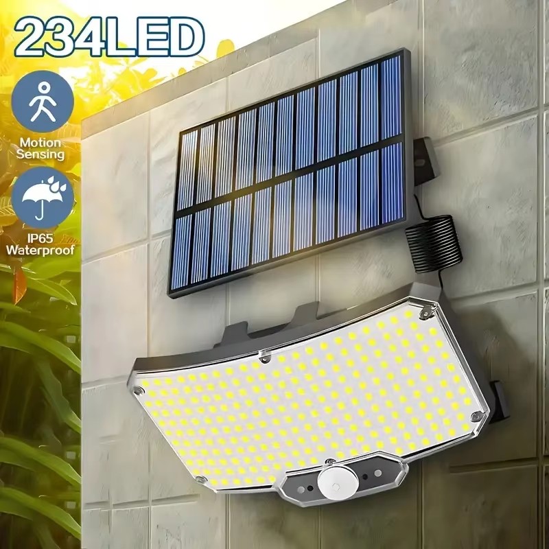 Outdoor Lighting Motion Sensor - 234LED Solar Outdoor Lights Motion Sensor