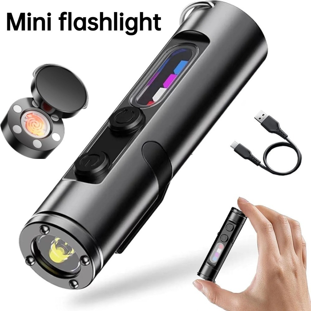 Outdoor Lighting Electric - Mini Outdoor Flashlight Type C Rechargeable