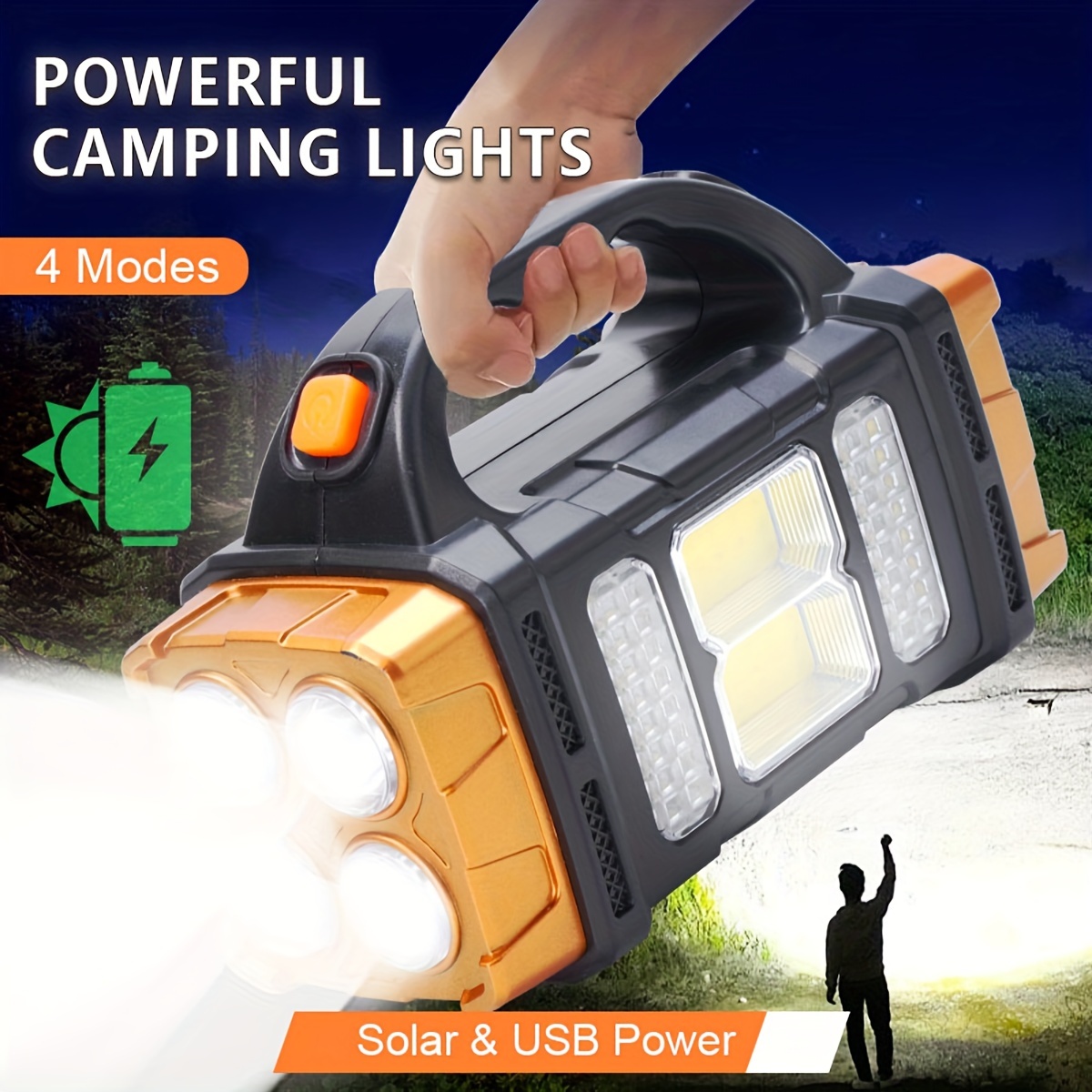 Outdoor Lighting Led Fixtures - New Upgrade Rechargeable High Power Solar