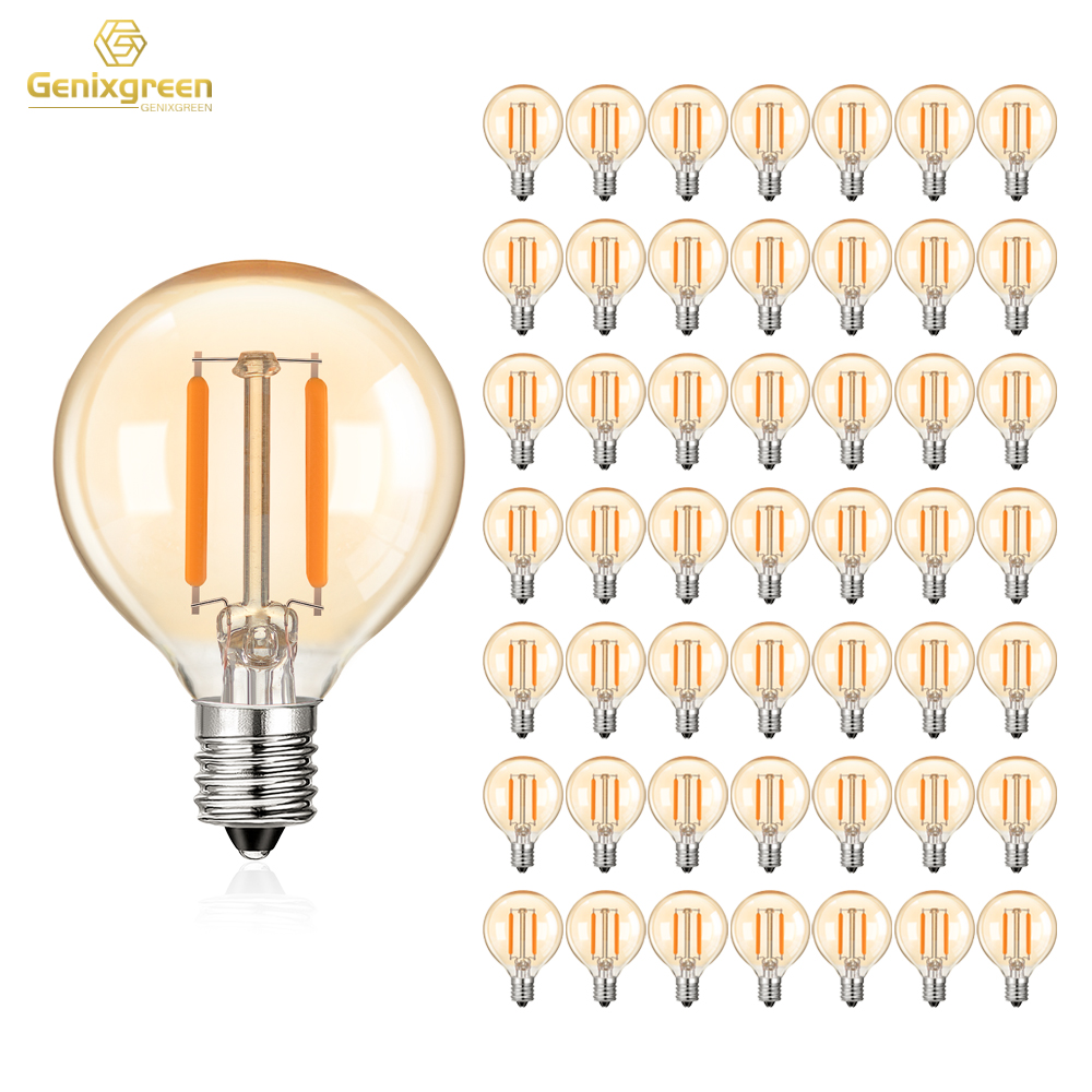 Outdoor Lighting Glass Replacement - 1.5W LED G40 Replace Light Bulbs