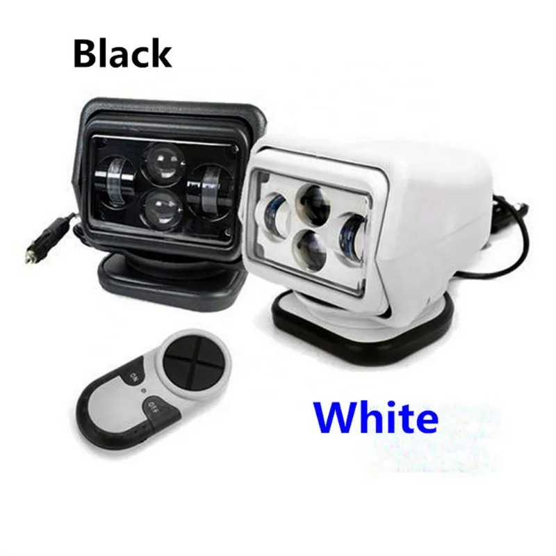 Outdoor Lighting Spotlight - LED Search Light,60W 12V24V Remote Control