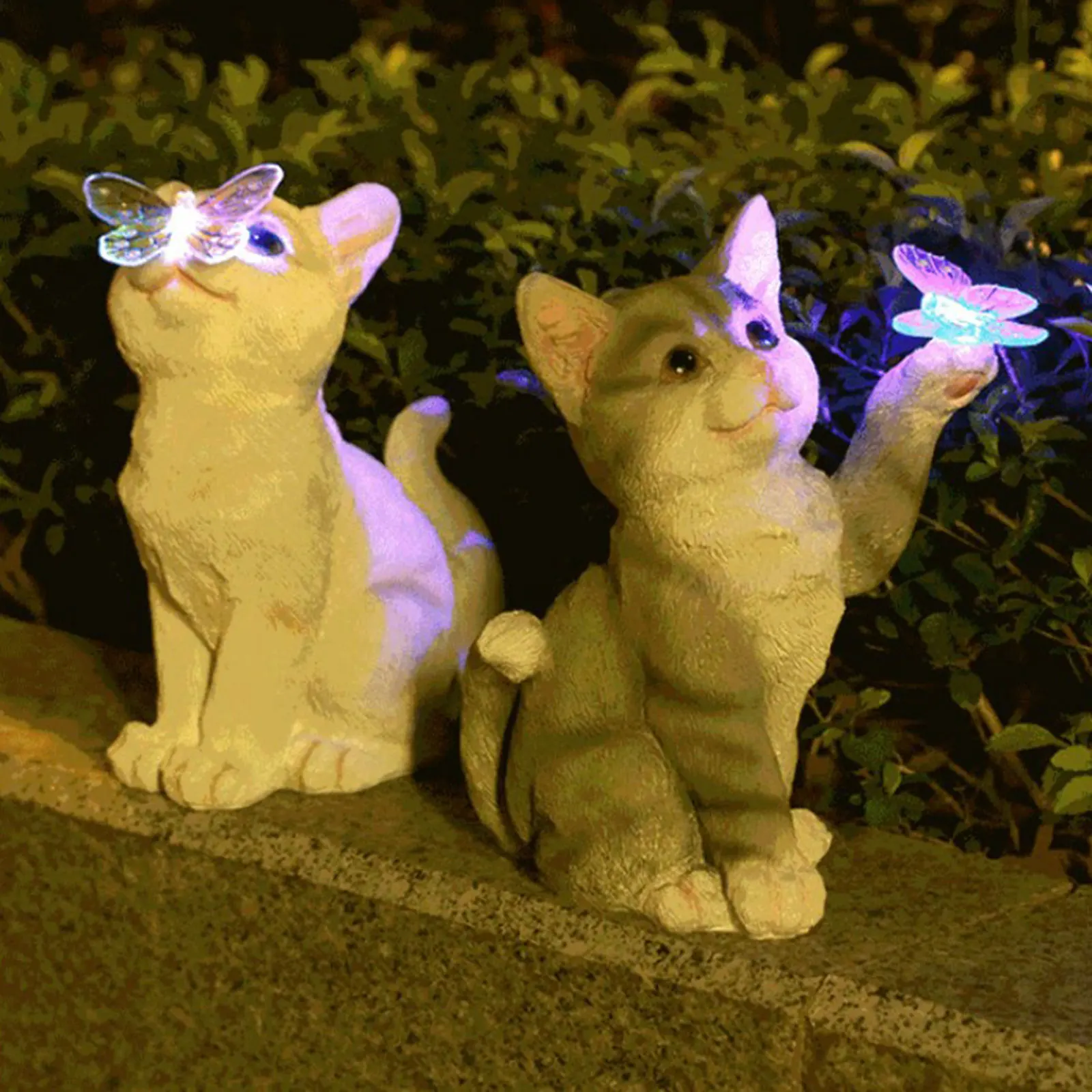Outdoor Lighting Pendant - Outdoor Cat Sculpture Figurine Pendant Garden