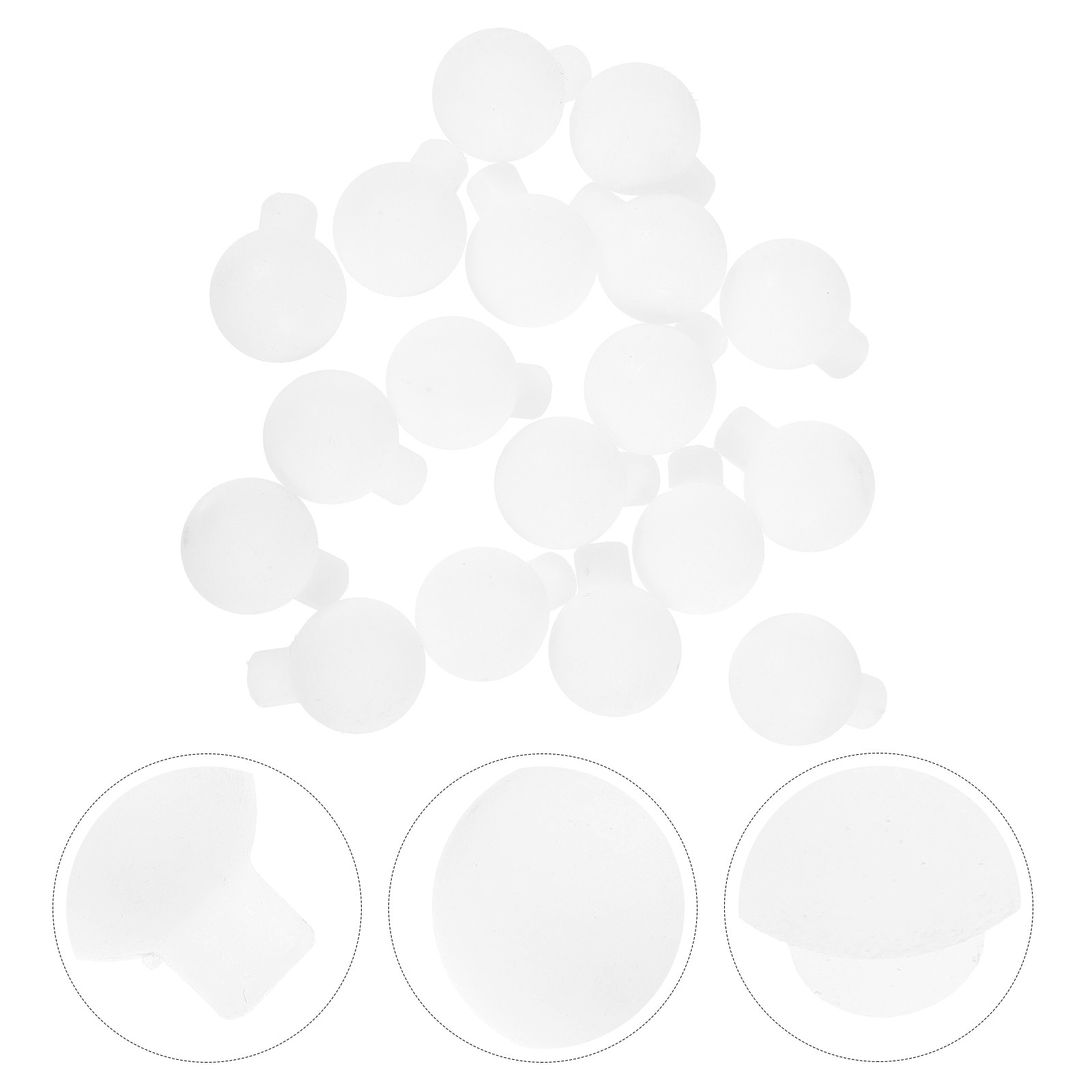 Outdoor Lighting Glass Replacement - 100Pcs Frosted Glass Look Empty Globe