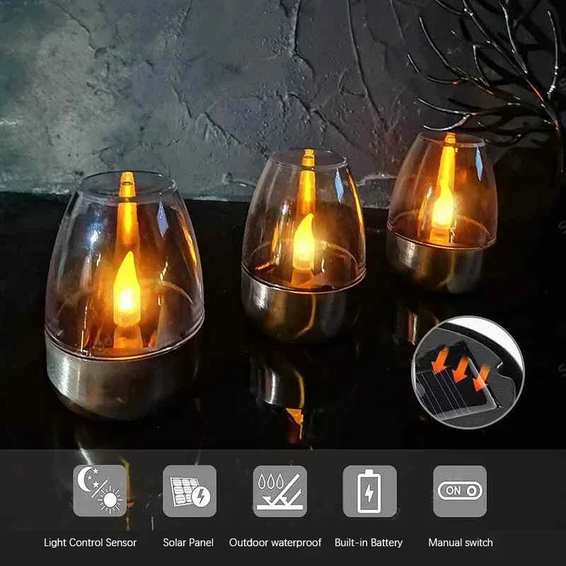 LED Solar Candles Light Flamel - đánh giá và giá Outdoor Lighting Led Fixtures