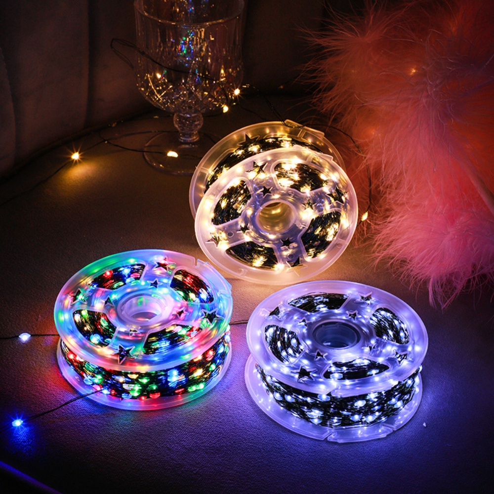 50M/100M LED String Lights Gre - đánh giá và giá Outdoor Lighting No Wiring