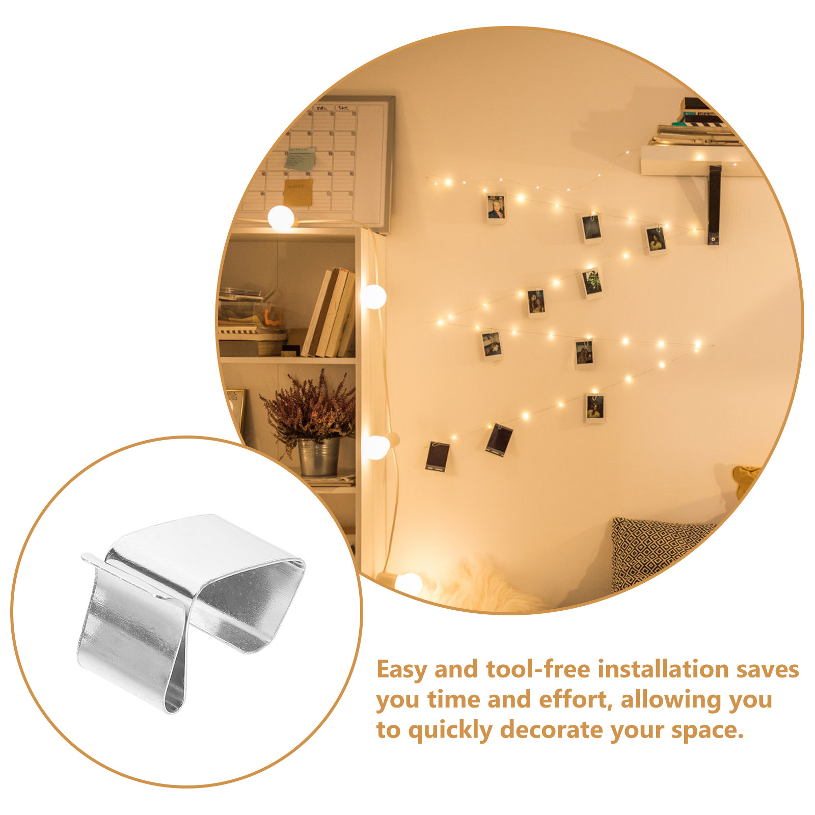 50Pcs Gutter Light Clips Chris - đánh giá và giá Outdoor Lighting No Wiring