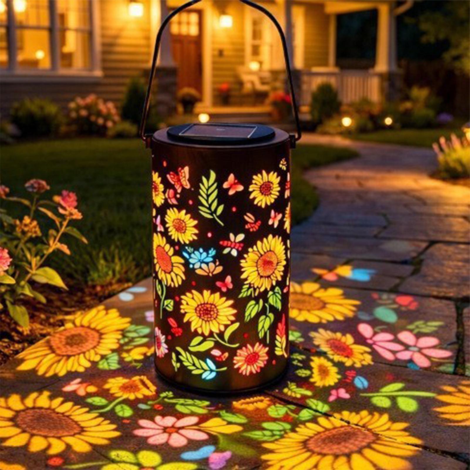 Sunflower Solar Lantern Weathe - đánh giá và giá Outdoor Lighting Yard
