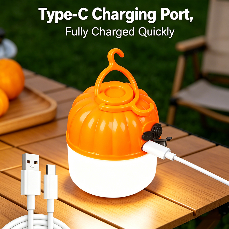 Mini Portable LED Pumpkin Bulb - đánh giá và giá Outdoor Lighting Electric