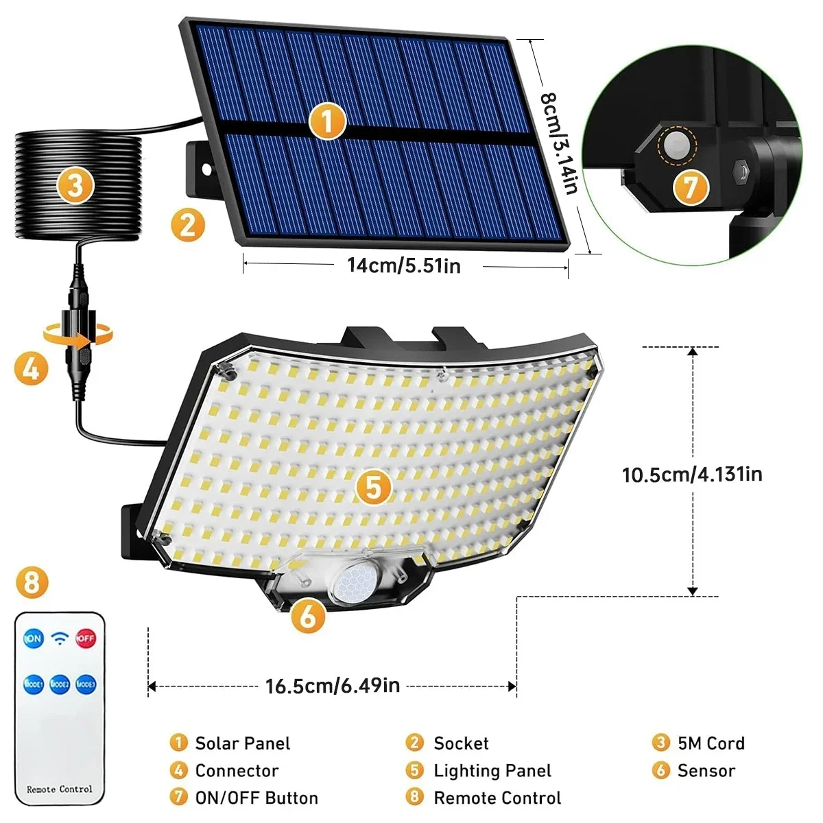 234LED Solar Outdoor Lights Mo - đánh giá và giá Outdoor Lighting Motion Sensor