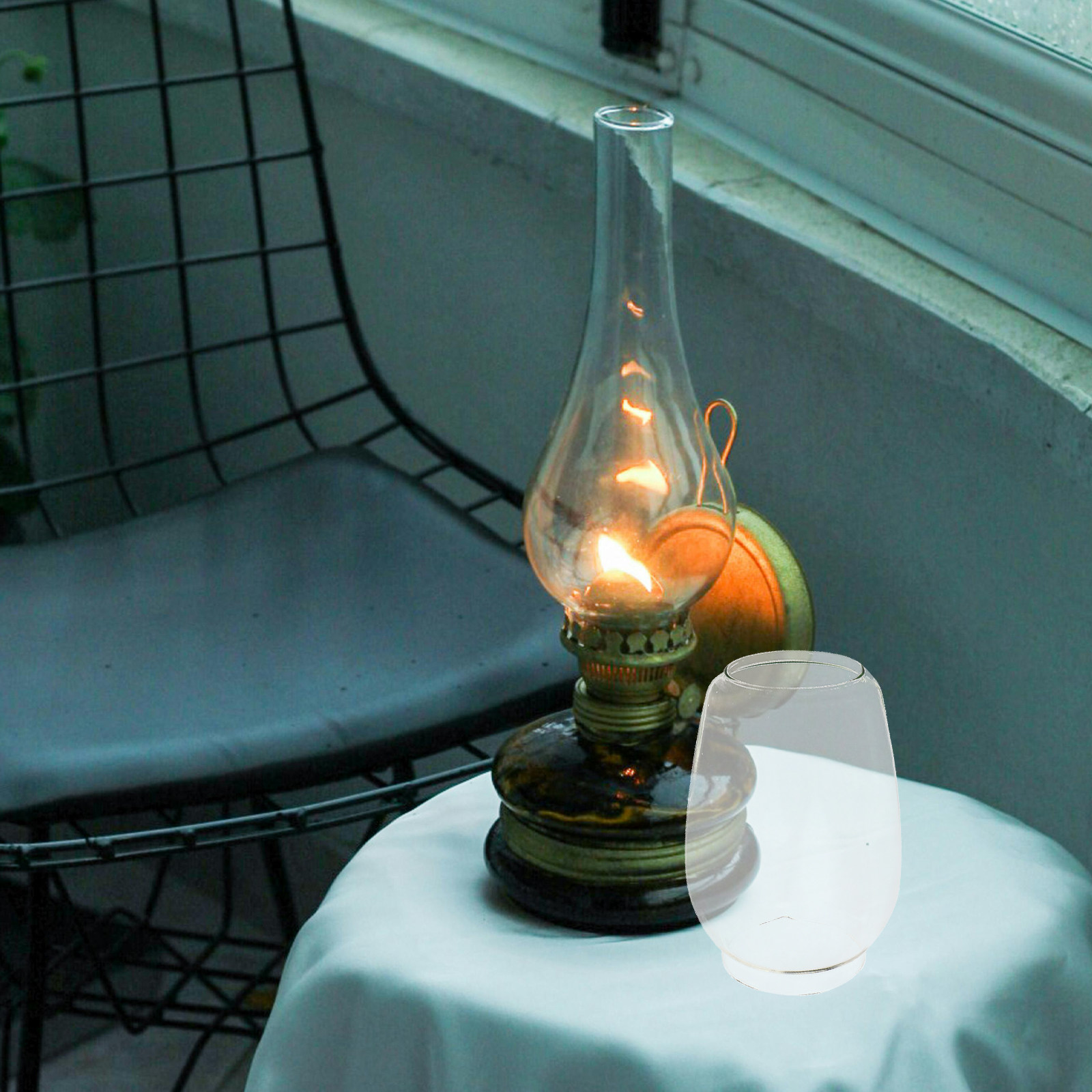 2Pcs Style Oil Lamp Shade Glas - đánh giá và giá Outdoor Lighting Glass Replacement