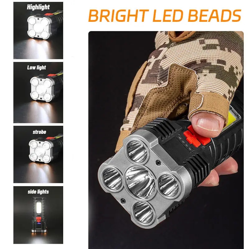 5 LED High Power Led Flashligh - đánh giá và giá Outdoor Lighting Spotlight
