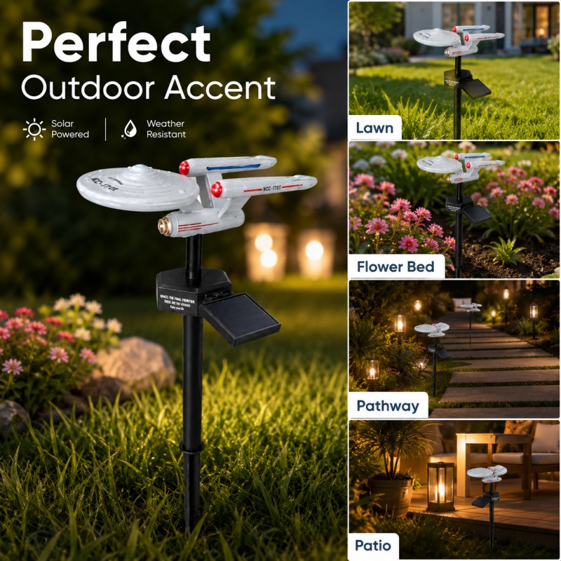 Star Trek USS Enterprise Solar - đánh giá và giá Outdoor Lighting Led Fixtures