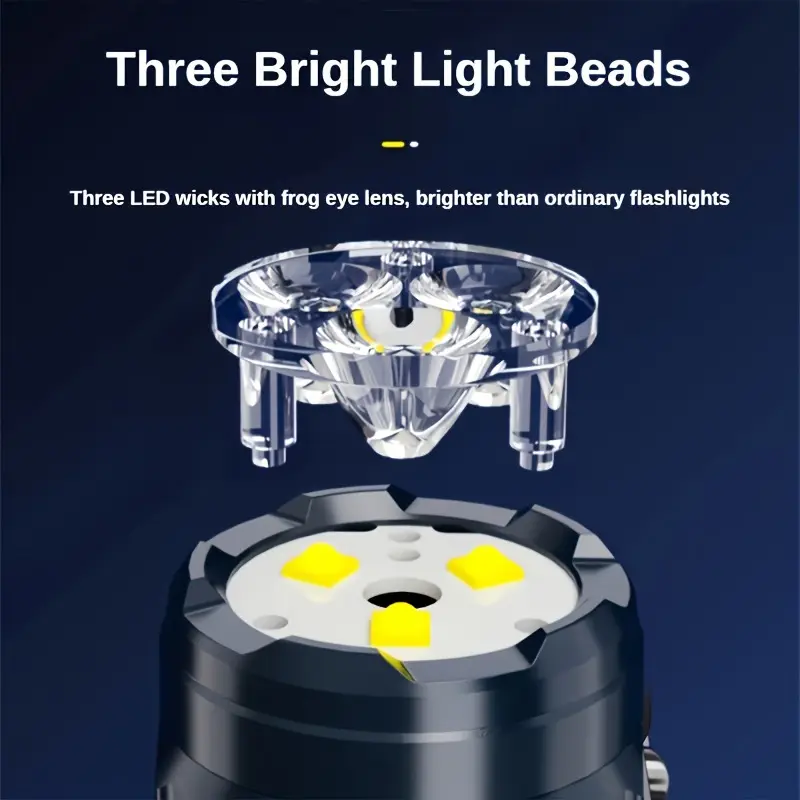 Mini 3LED Flashlight With Pen  - đánh giá và giá Outdoor Lighting Spotlight