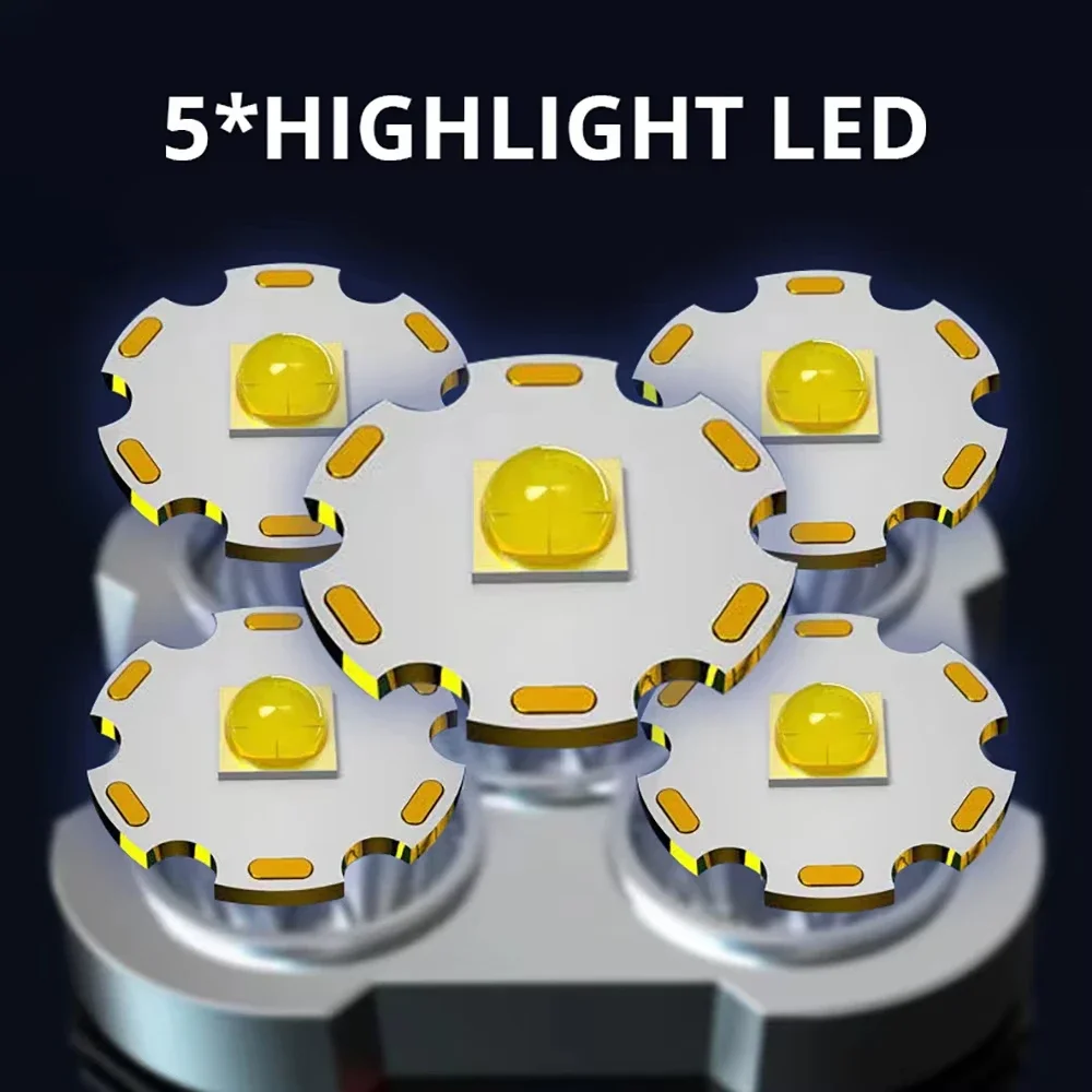 5 LED High Power Led Flashligh - đánh giá và giá Outdoor Lighting Spotlight