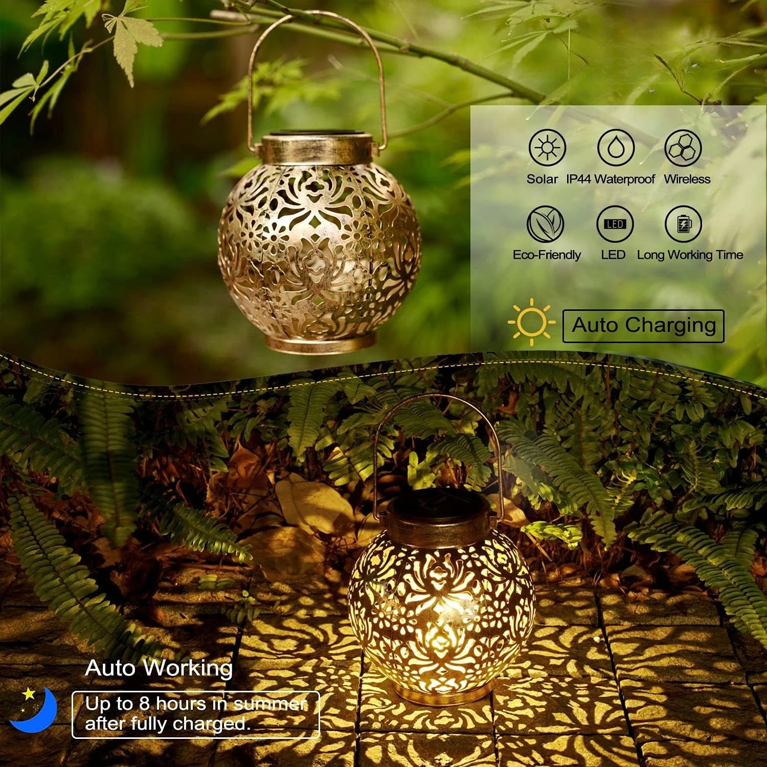 1-6PCS Moroccan Solar Lanterns - đánh giá và giá Outdoor Lighting Led Fixtures