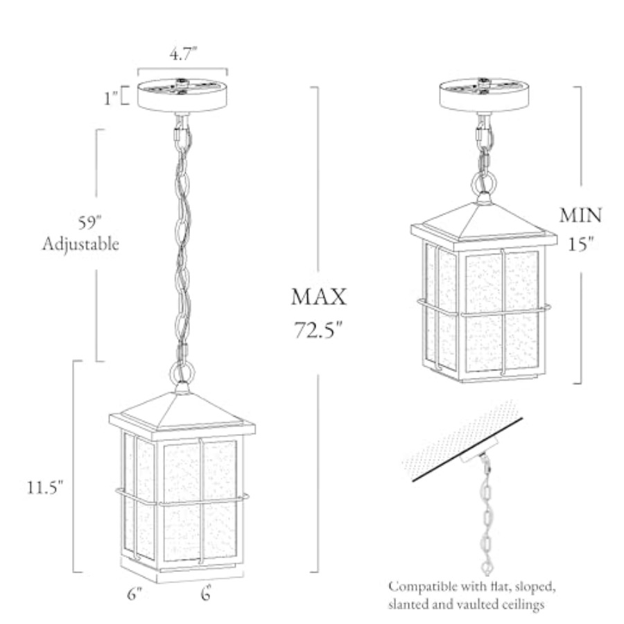 Outdoor Pendant Light Fixture, - đánh giá và giá Outdoor Lighting Pendant