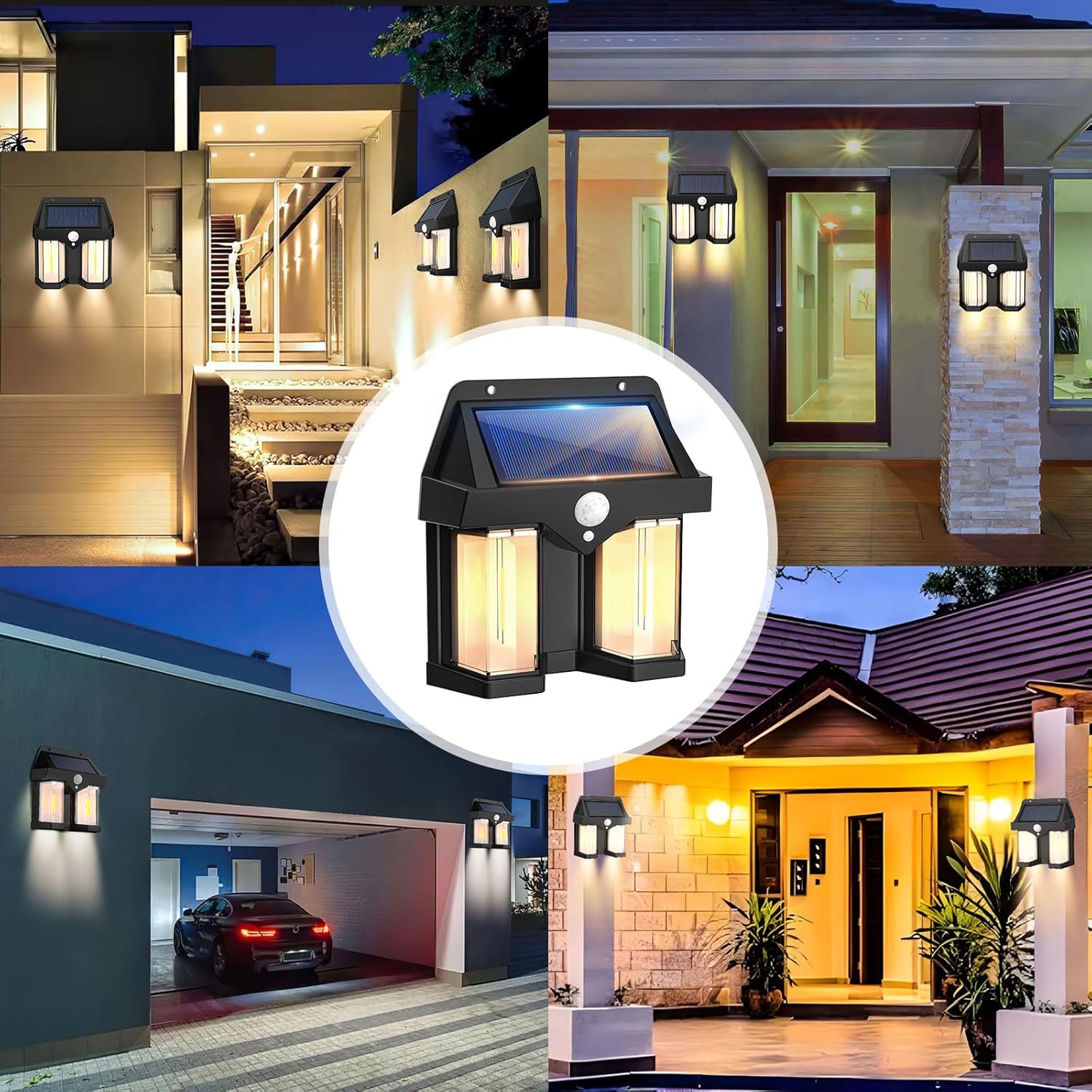 Solar Powered Wall Light Vinta - đánh giá và giá Outdoor Lighting No Wiring