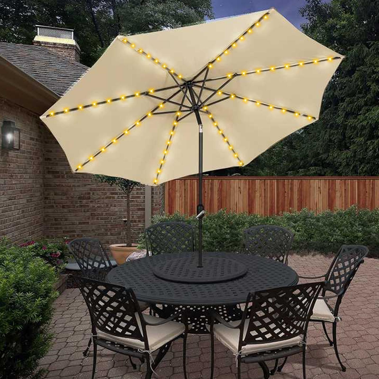 Solar Umbrella String Light 10 - đánh giá và giá Outdoor Lighting Led Fixtures