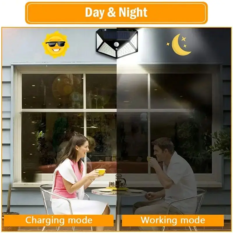 100LED Outdoor Solar Garden Li - đánh giá và giá Outdoor Lighting Motion Sensor