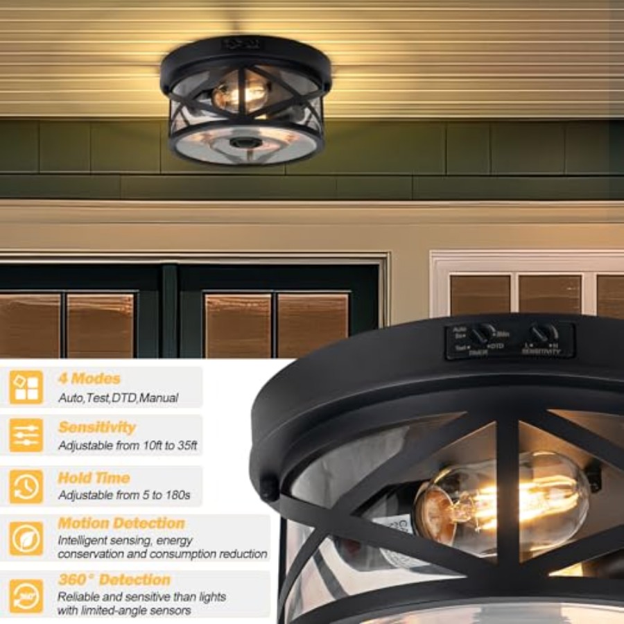 Motion Sensor Outdoor Ceiling  - đánh giá và giá Outdoor Lighting Motion Sensor