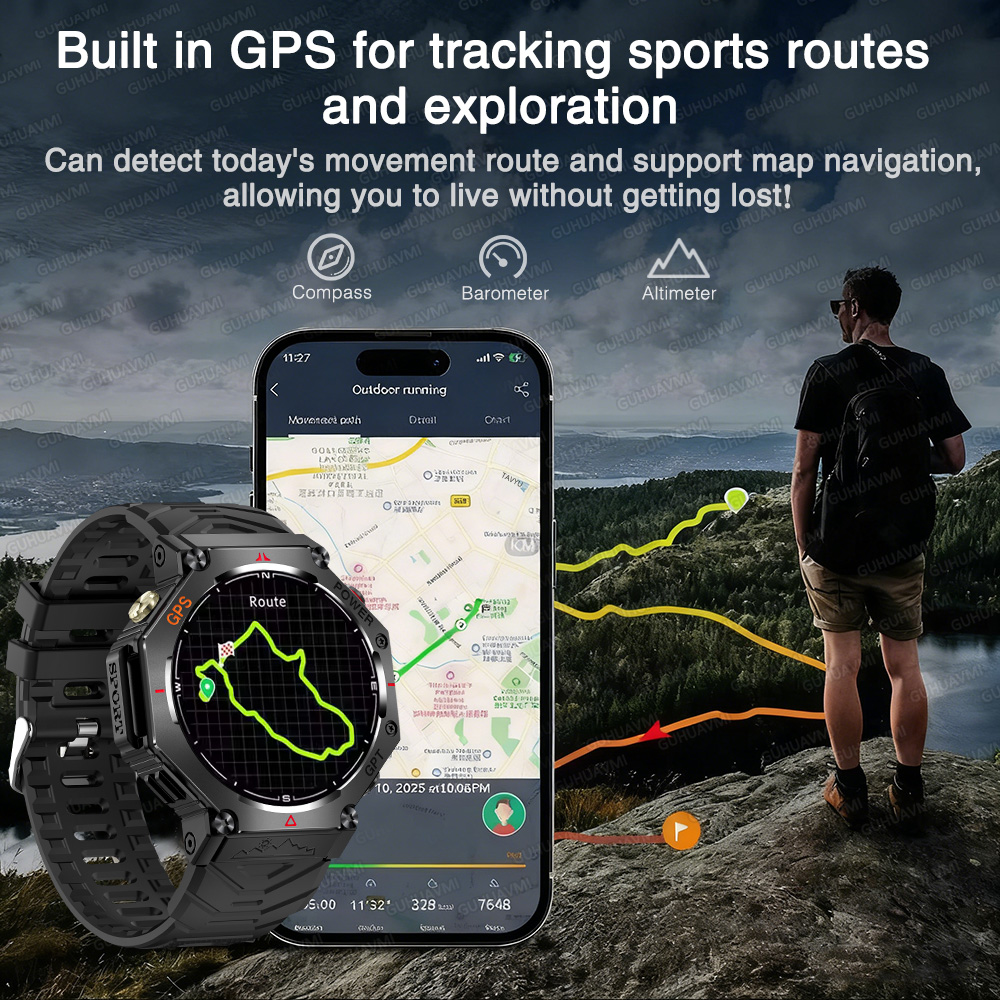 2025 New Outdoor GPS Smart Wat - đánh giá và giá Outdoor Lighting Track