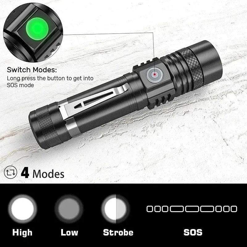T6 LED Rechargeable Flashlight - đánh giá và giá Outdoor Lighting Electric