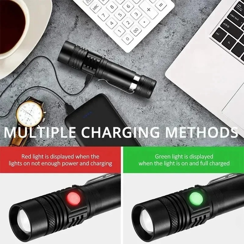 T6 LED Rechargeable Flashlight - đánh giá và giá Outdoor Lighting Electric