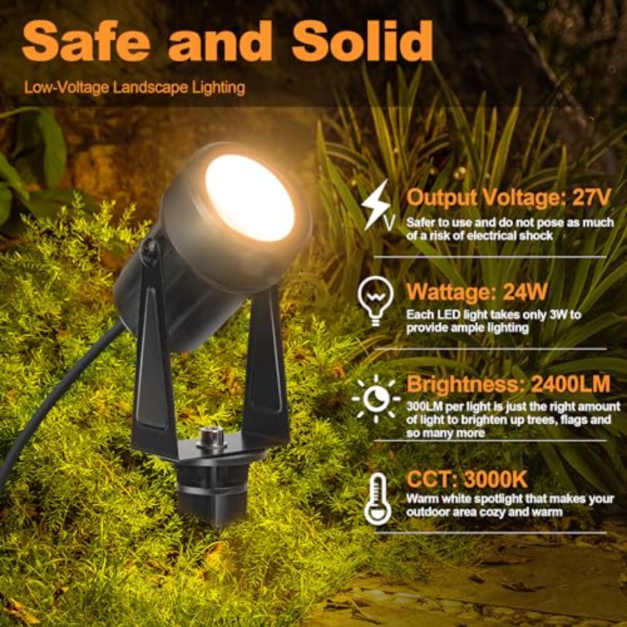 85.3FT LED Outdoor Landscape S - đánh giá và giá Outdoor Lighting No Wiring