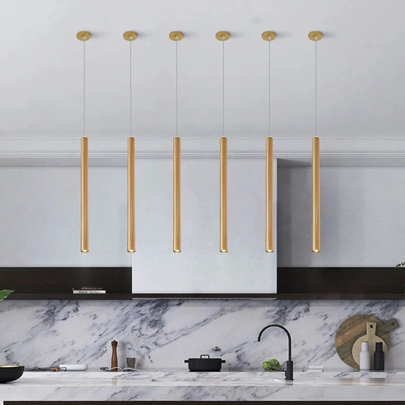NEW LED Pendant Long Tube Silv - đánh giá và giá Outdoor Lighting Pendant