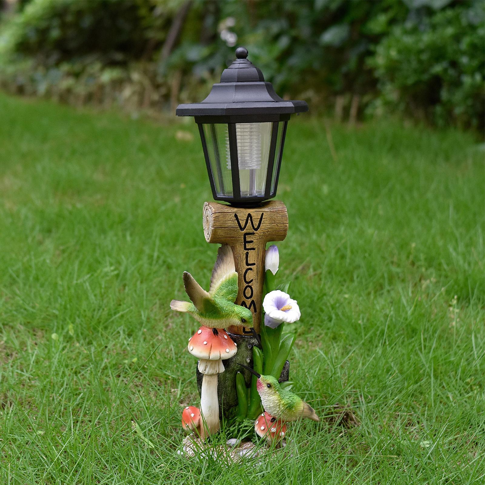 Garden Statues Light Up Auto O - đánh giá và giá Outdoor Lighting Yard
